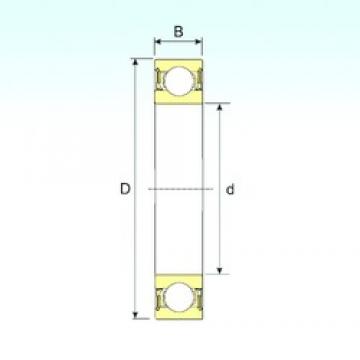 35 mm x 55 mm x 10 mm  ISB 61907-2RZ deep groove ball bearings