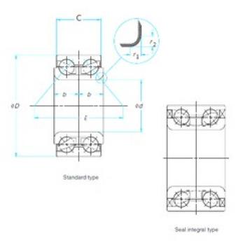 42 mm x 76 mm x 38 mm  SKF BAH0040 angular contact ball bearings